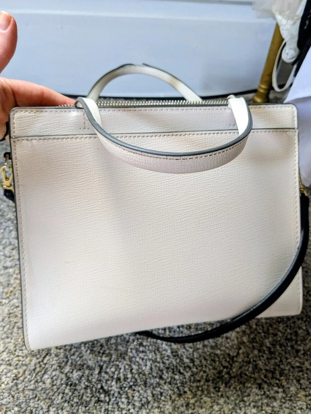 Karl Lagerfeld White Cross Body with Multicolor 'KARL' Graffiti Print